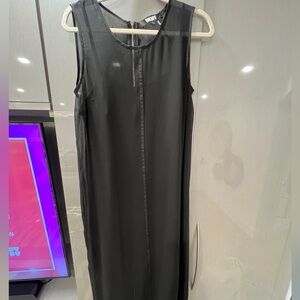 DKNY Black Sheer Dress